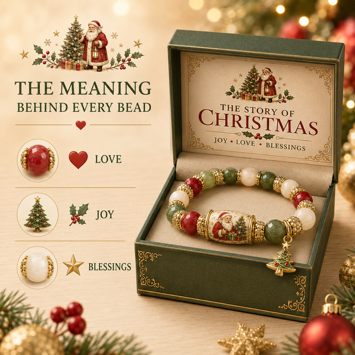 🎅 Christmas Magic Bracelet 🎄 | 2026 Limited Edition — 50% OFF Holiday Sale