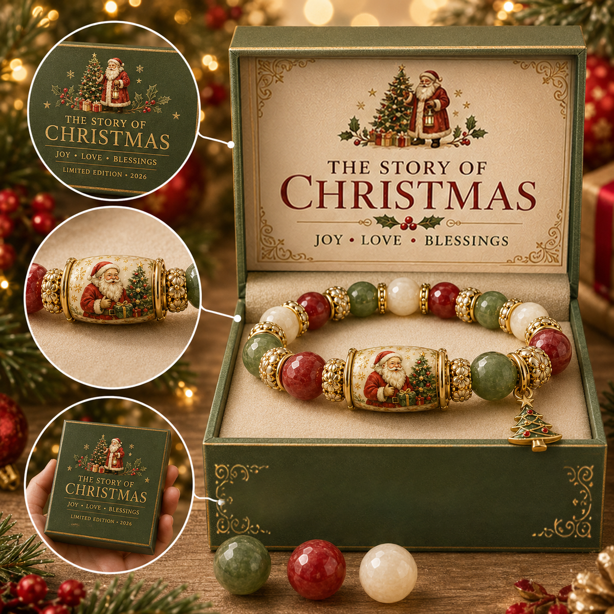 🎅 Christmas Magic Bracelet 🎄 | 2026 Limited Edition — 50% OFF Holiday Sale