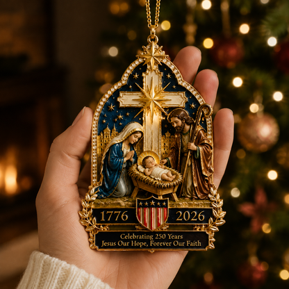 🔥🔥Nativity scene Christmas tree ornament