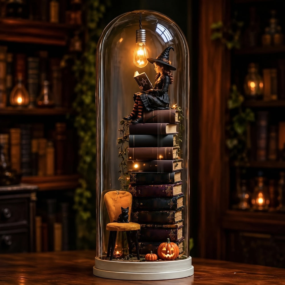 🎅 2026 Christmas Gift 50% Off--⏳  Halloween Glass Dome Miniature Scene Ambient Lamp
