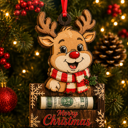 🎅 2026 Christmas Gift 50% Off--Christmas Cash Gift Ornament | Money Holder Tree Decoration 10 Styles