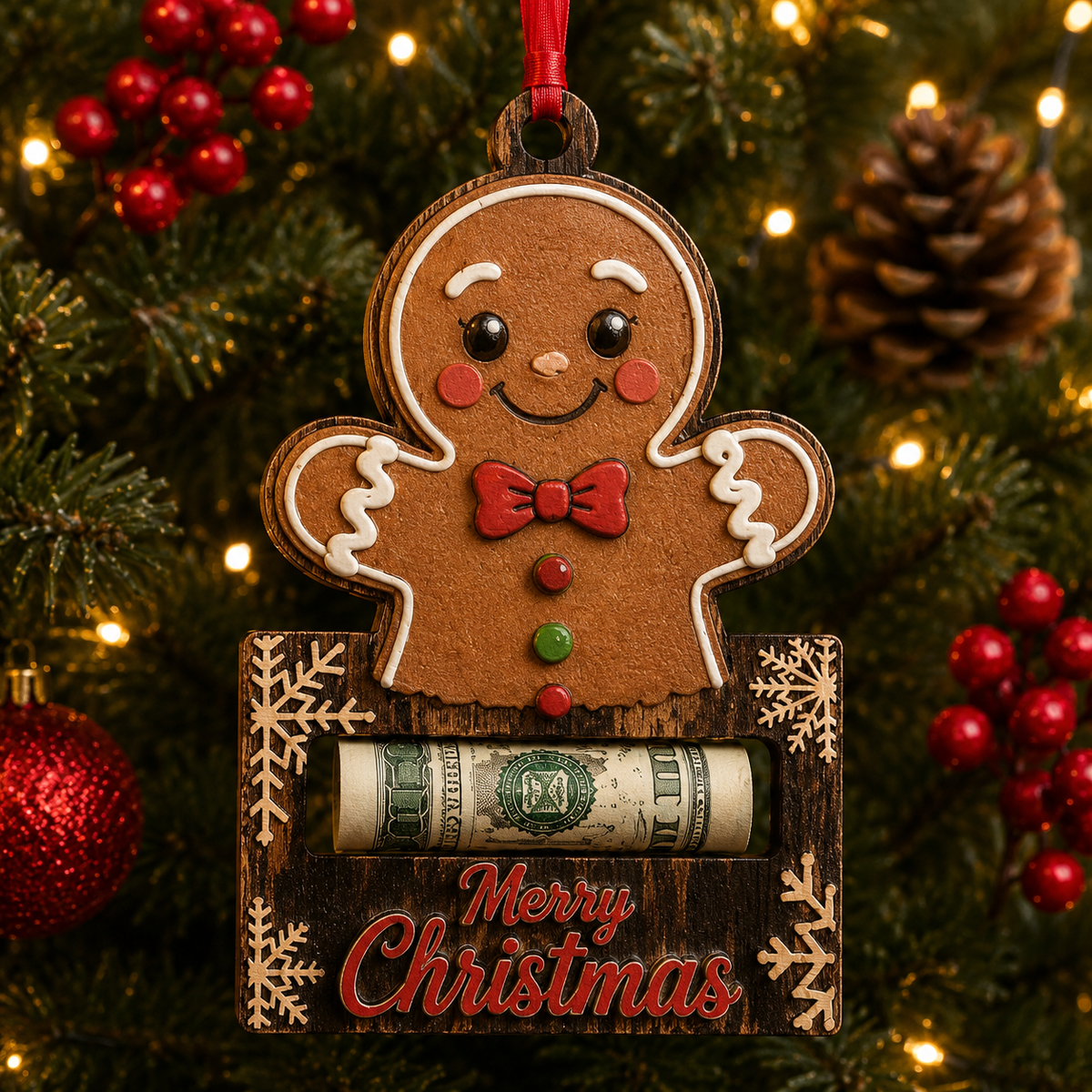 🎅🎅 2026 Christmas Gift 50% Off--Christmas Cash Gift Ornament | Money Holder Tree Decoration 10 Styles