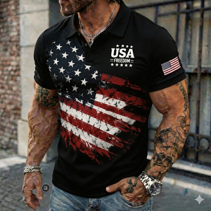 🔥Last Day 65% OFF - 🇺🇸 USA 250th Anniversary Patriotic Polo Shirt