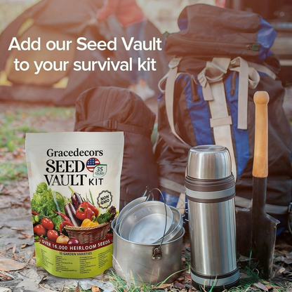🚨 Grow Your Own Organic Veggies At Home |35-Variety Seed Vault Kit🥦🥬🫑🌽🥔
