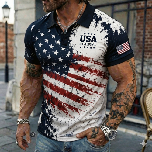 🔥Last Day 65% OFF - 🇺🇸 USA 250th Anniversary Patriotic Polo Shirt
