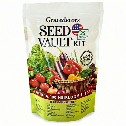 🚨 Grow Your Own Organic Veggies At Home |35-Variety Seed Vault Kit🥦🥬🫑🌽🥔