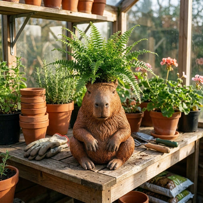 👀👀The "Zero F*cks" Capybara Planter