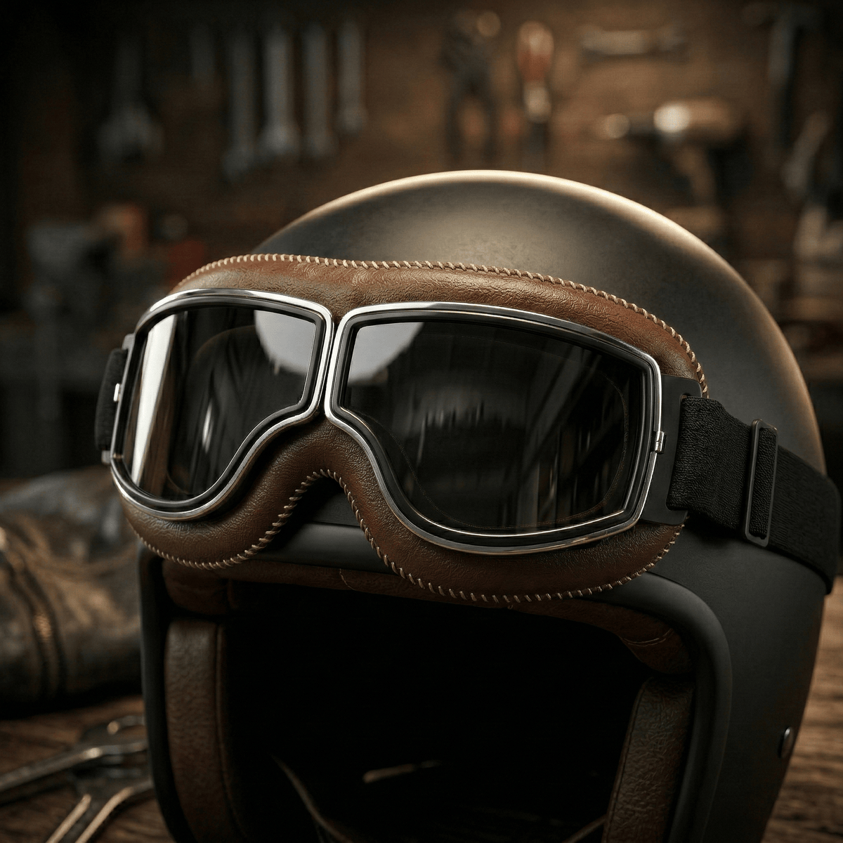 🔥Limited Time Sale 45% OFF - 🕶️ OTG Vintage Motorcycle Goggles (Fits Over Glasses)