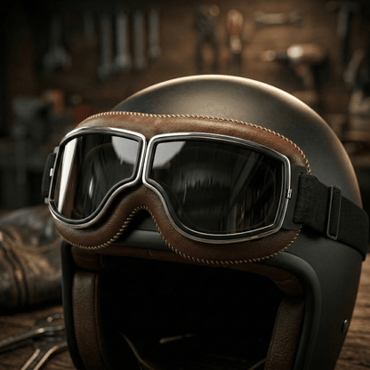 🔥Limited Time Sale 45% OFF - 🕶️ OTG Vintage Motorcycle Goggles (Fits Over Glasses)