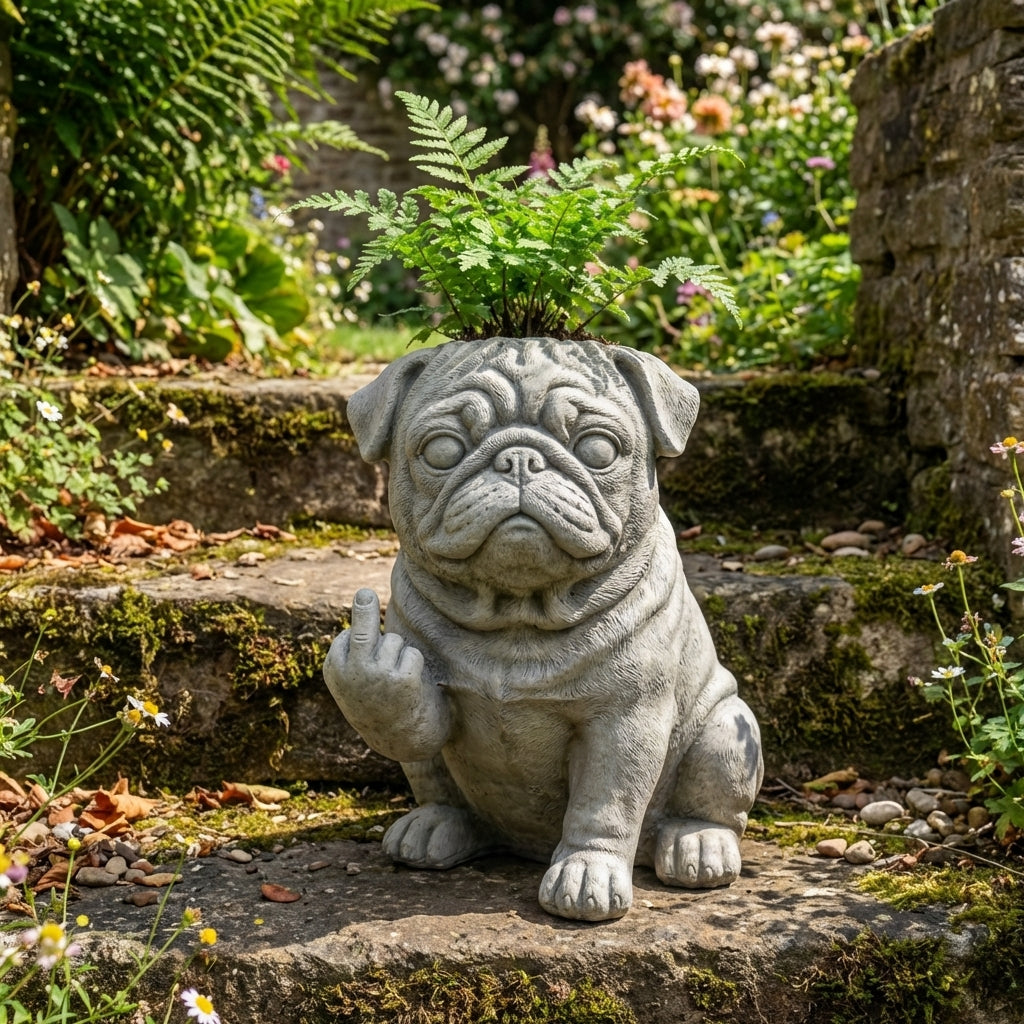Funny French Bulldog Planter – Your Plants Just Got Attitude 🌿🐶