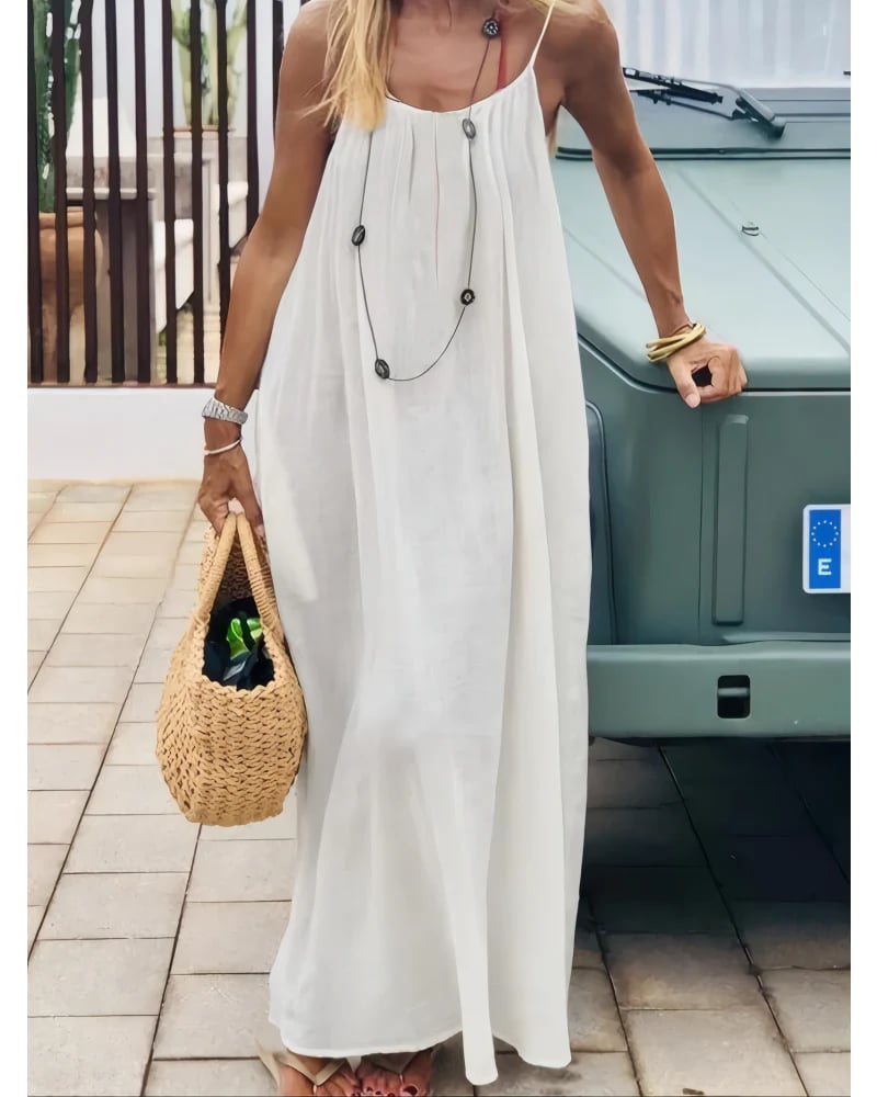 🎁Last Day Promotion 60% OFF👗Sexy Backless Easy Flow Maxi Dress-Radiate feminine charm!