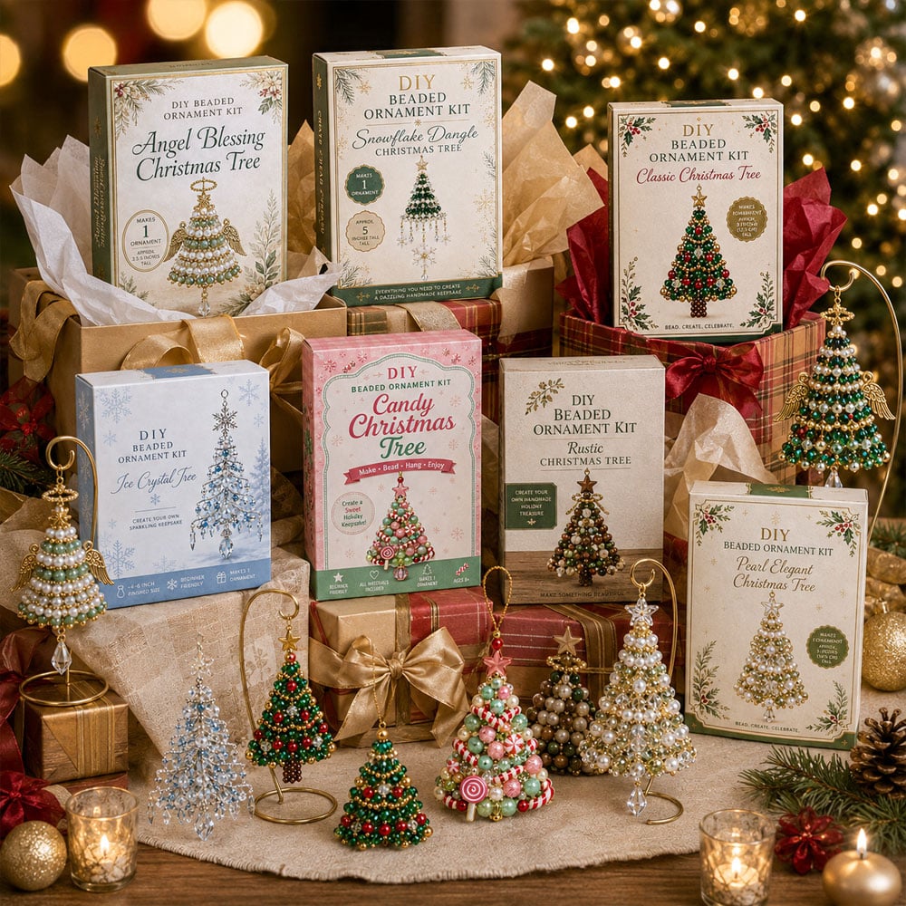 🎅🎅 2026 Christmas Gift 50% Off--DIY Christmas Tree Beaded Ornament Kit