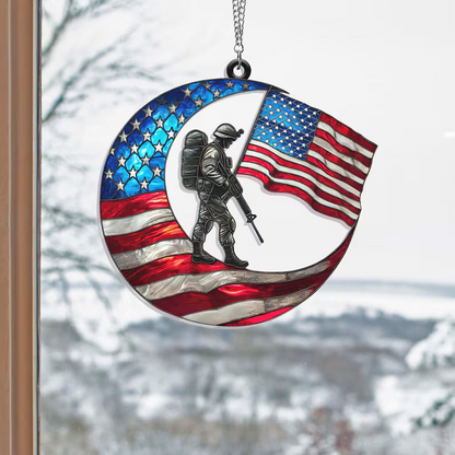 💟💟🇺🇸 American Military Suncatcher – A Light of Tribute for Vietnam Veterans