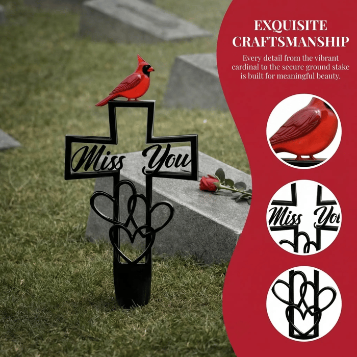 🐦LAST DAY 49% OFF -💖💖Metal Cemetery Memorial Plaque for Remembrance✝️