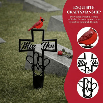 🐦LAST DAY 49% OFF -💖💖Metal Cemetery Memorial Plaque for Remembrance✝️