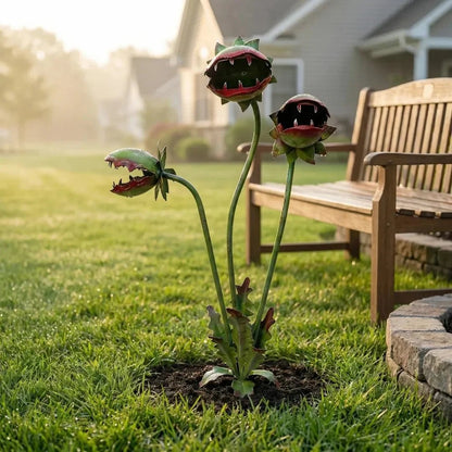 LAST DAY 59% OFF - 🌵Whimsical Metal Carnivorous Plant Garden Stake