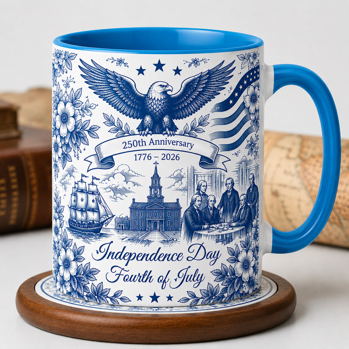 ☕☕Patriotic Semiquincentennial 1776-2026 Mug - 250 Years Anniversary Accent Mug