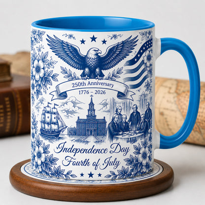 ☕☕Patriotic Semiquincentennial 1776-2026 Mug - 250 Years Anniversary Accent Mug