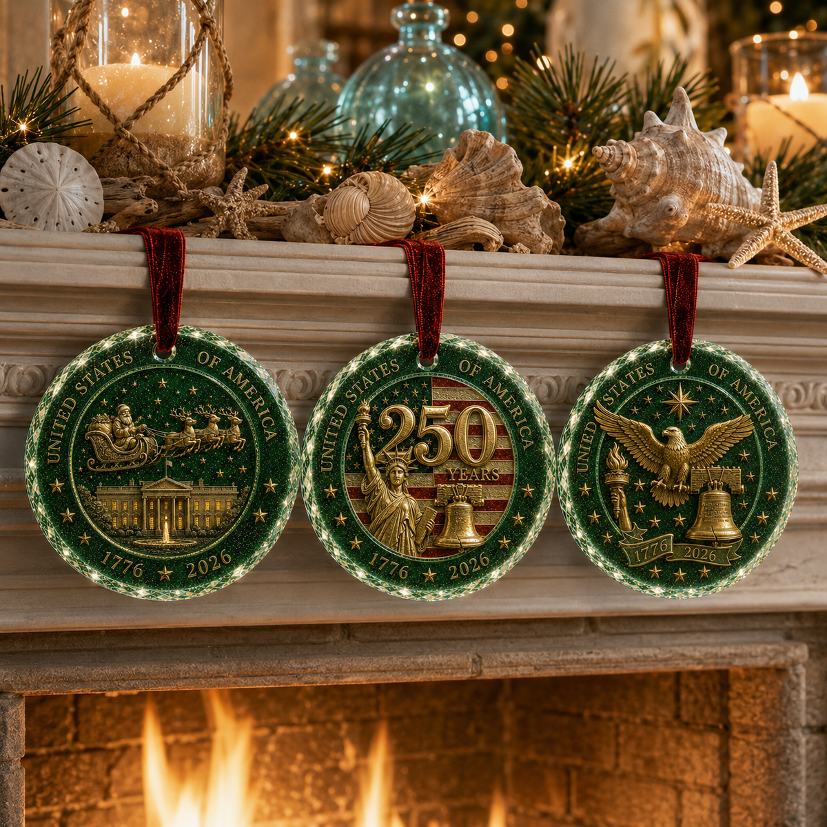 🎅 2026 Christmas Gift 50% Off--Celebrate 250 Years of America 🇺🇸 | 2026 250th Anniversary Christmas Ornament – A Meaningful Patriotic Keepsake & Holiday Gift