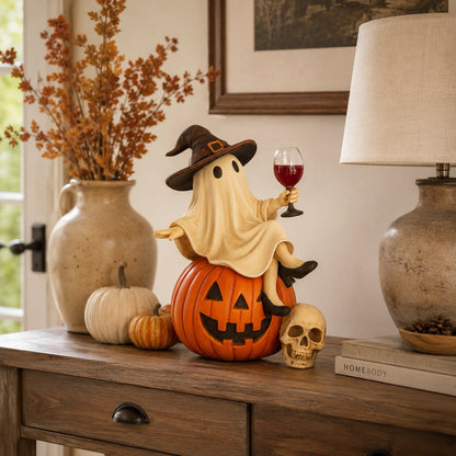 👻👻🍷Ghost Wine Night Halloween Decor