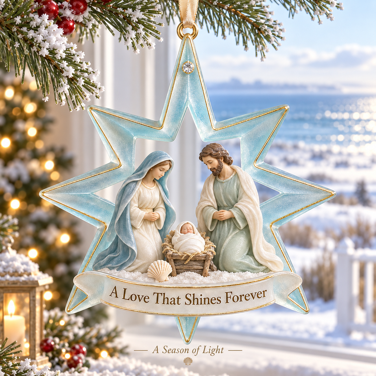🎅2026 Christmas Gift 50% Off--Coastal Holy Night: The Birth of Love | Nativity by the Sea