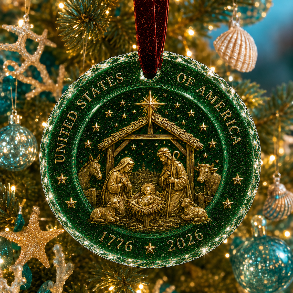 🎅 2026 Christmas Gift 50% Off--Celebrate 250 Years of America 🇺🇸 | 2026 250th Anniversary Christmas Ornament – A Meaningful Patriotic Keepsake & Holiday Gift