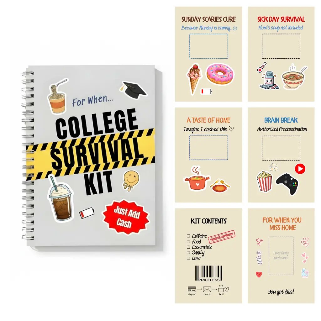 📚The 'For When..' College Survival Kit Gift Card Book🎓️❤️