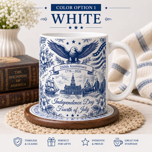 ☕Patriotic Semiquincentennial 1776-2026 Mug - 250 Years Anniversary Accent Mug