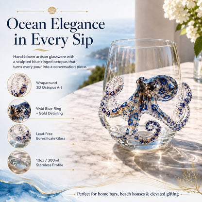 🎁🎁The Perfect Beach House Gift 🌊3D Ocean Animal Artisan Glassware Collection