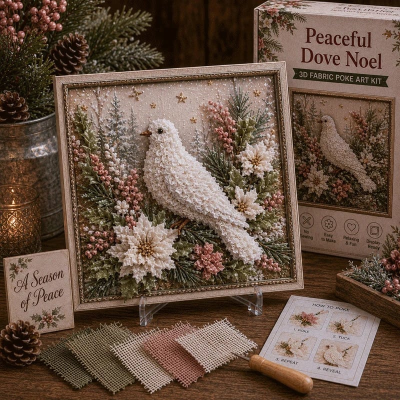🎁 3D-kerststof-poke-art-set🎄 Buy 2 & Get Free Shipping 🎁