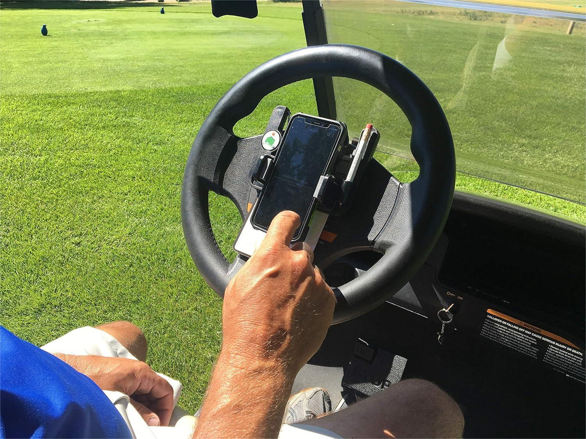 🌟⛳ - Golf cart steering wheel phone holder
