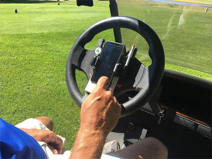 🌟⛳ - Golf cart steering wheel phone holder