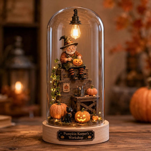 🎅🎅 2026 Christmas Gift 50% Off--⏳ Halloween Glass Dome Miniature Scene Ambient Lamp