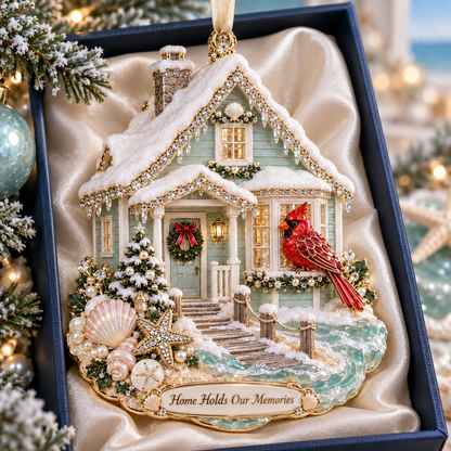 🎅🎅 2026 Christmas Gift 50% Off--Forever Treasured –  Coastal Cardinal Christmas Memorial Ornament Set