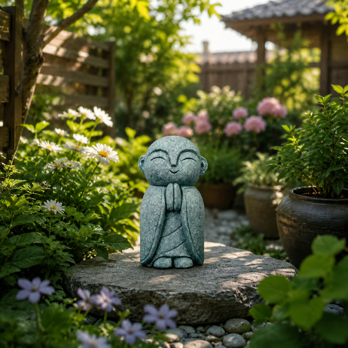 🧘🧘Summer Sale 50% OFF🔥Handcrafted Mini Stone Zen Jizo Statue