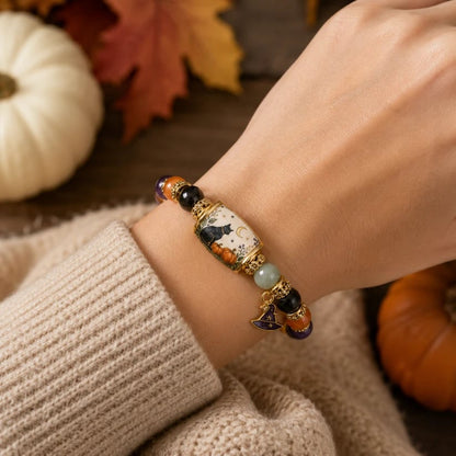 🎃🎃 Limited Edition Halloween Beaded Bracelet Set | Spooky Cute Gift Jewelry