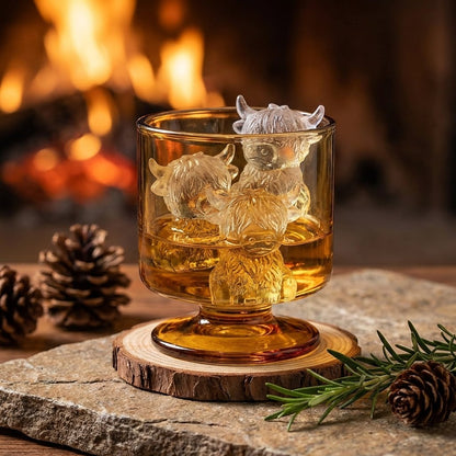🐮 Mini Highland Cow Ice Cube Mold – Buy 2 Free Shipping