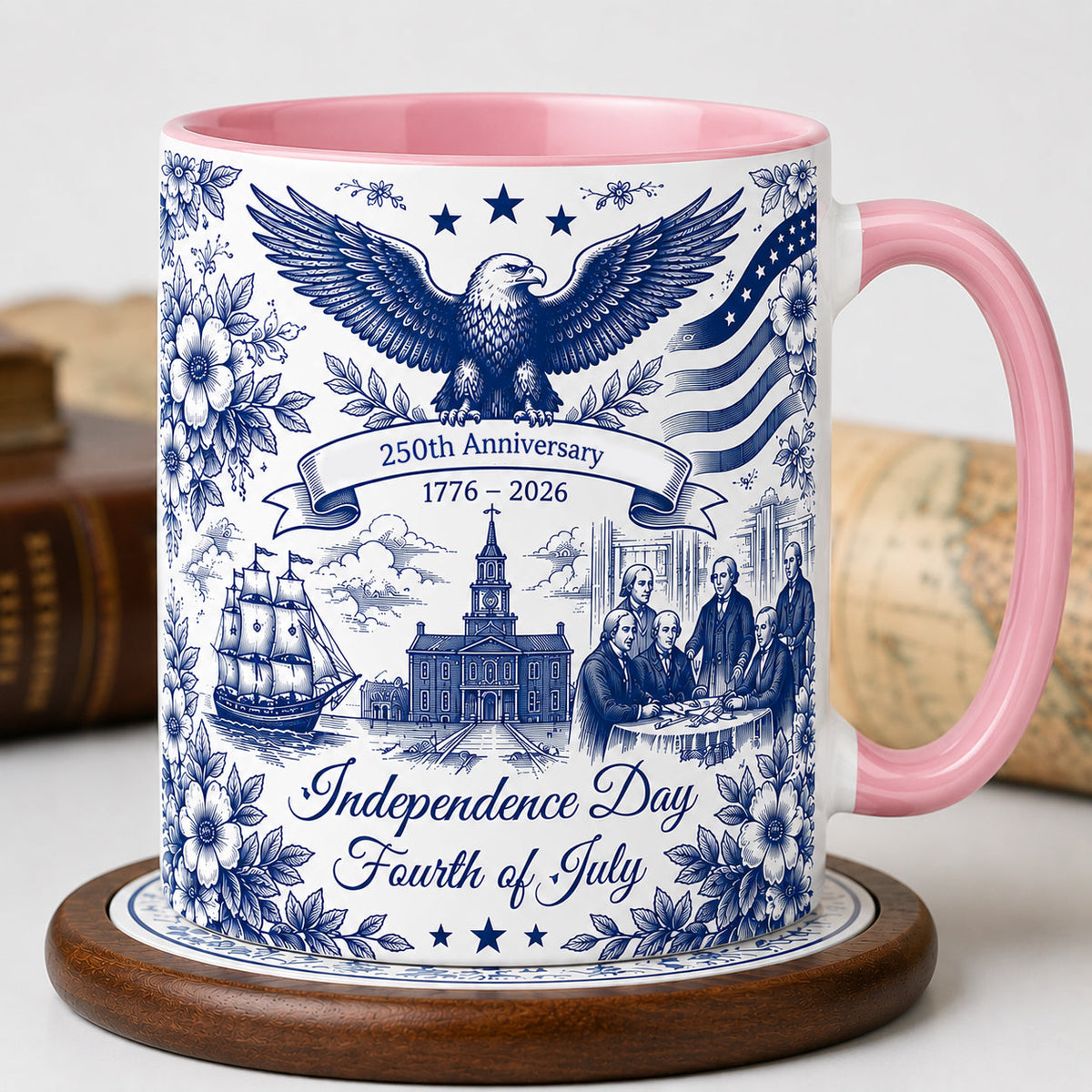☕☕Patriotic Semiquincentennial 1776-2026 Mug - 250 Years Anniversary Accent Mug