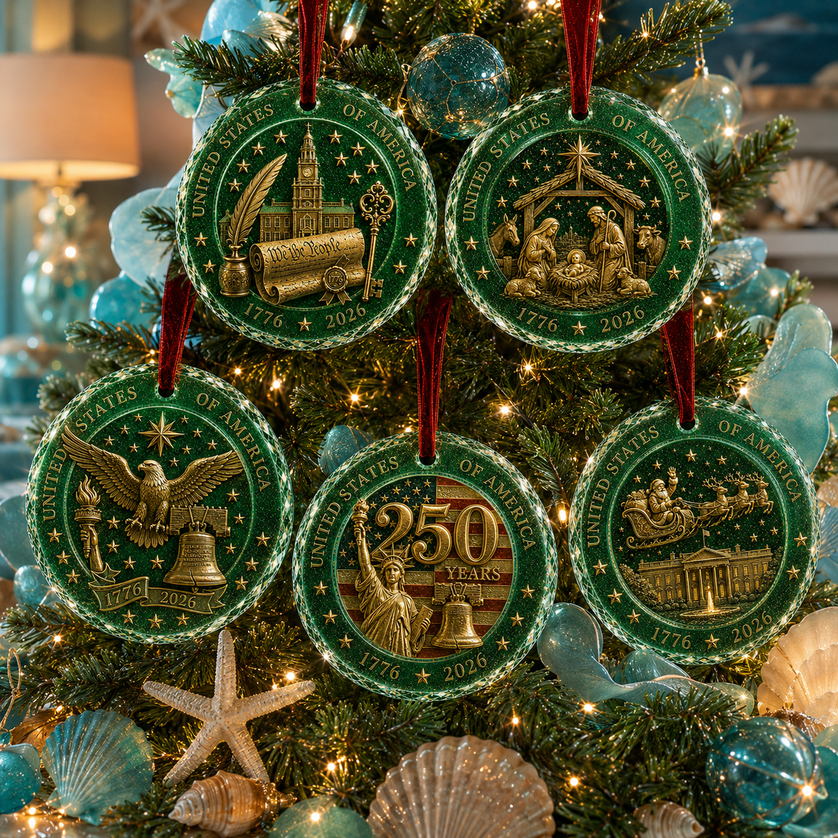 🎅 2026 Christmas Gift 50% Off--Celebrate 250 Years of America 🇺🇸 | 2026 250th Anniversary Christmas Ornament – A Meaningful Patriotic Keepsake & Holiday Gift