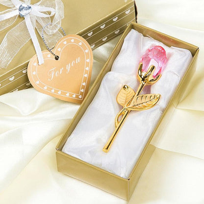 💖Eternal Love Metal Crystal Rose Timeless Gift for Valentine's Day, Mother's Day, Birthdays, and Anniversaries Water-Resistant