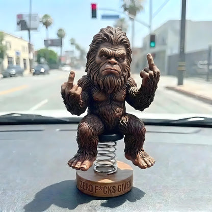🐾😮Bigfoot “Zero F*cks Given” Bobblehead