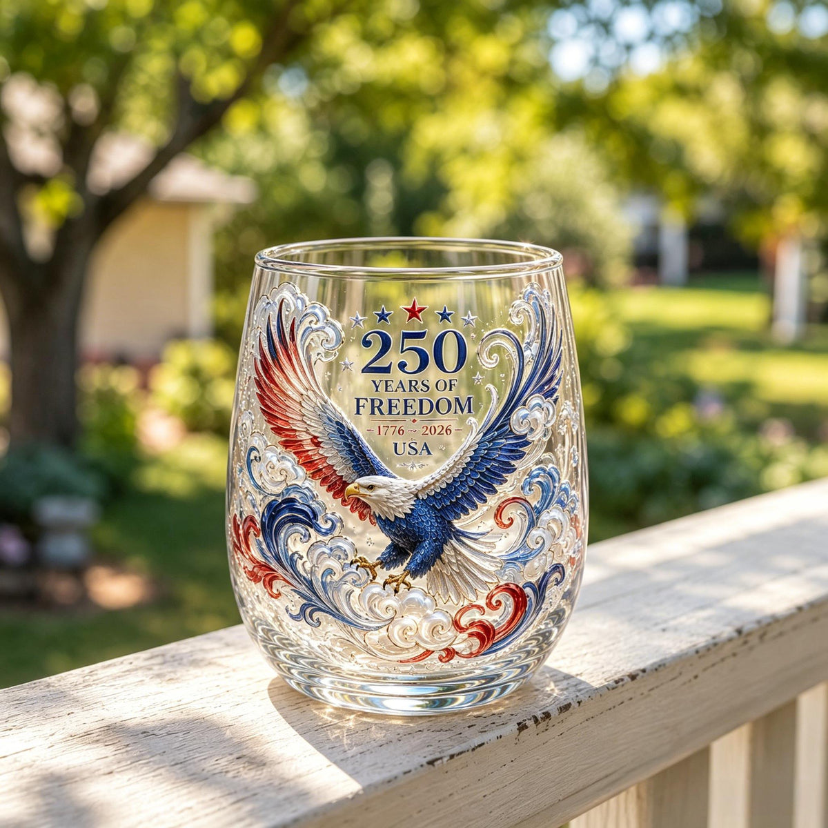 🦅Limited Edition 2026 USA 250 Years of Freedom Eagle Glass