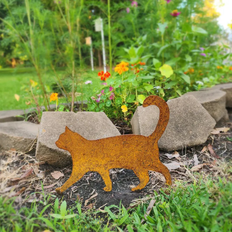 🌿🌿Handmade Metal Garden Art - Rusted Garden Decor