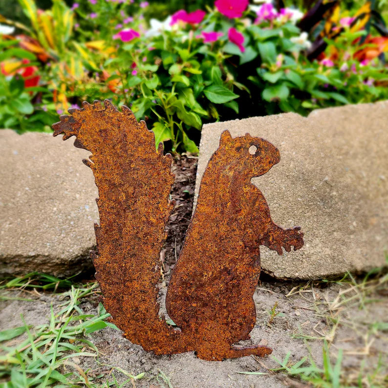 🌿🌿Handmade Metal Garden Art - Rusted Garden Decor