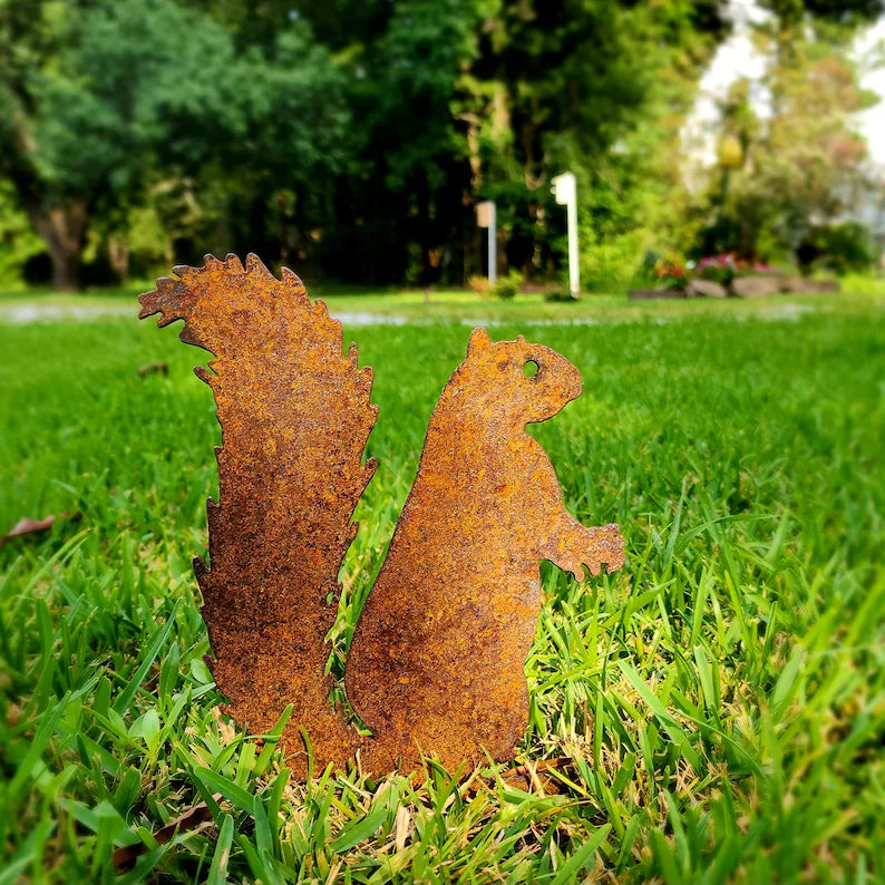 🌿🌿Handmade Metal Garden Art - Rusted Garden Decor