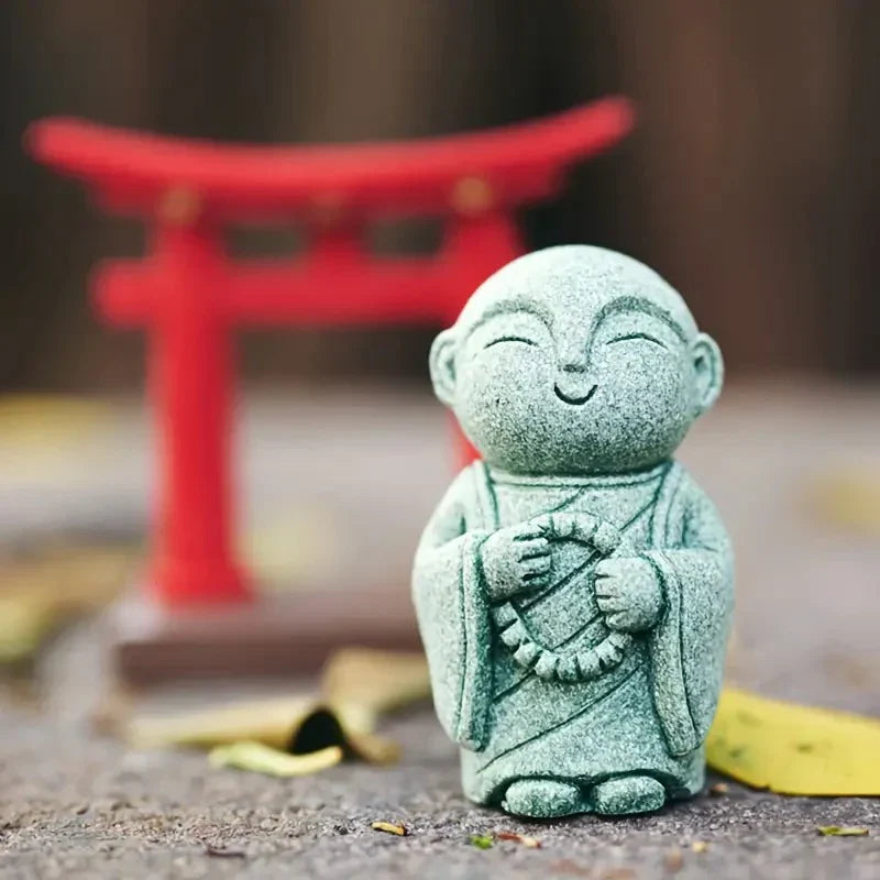 🧘🧘Summer Sale 50% OFF🔥Handcrafted Mini Stone Zen Jizo Statue