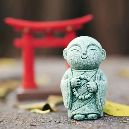 🧘🧘Summer Sale 50% OFF🔥Handcrafted Mini Stone Zen Jizo Statue