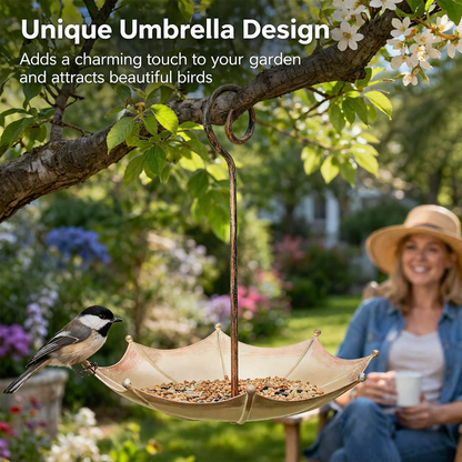 🐦🐦Last Day 50% OFF🐦Mini Umbrella Bird Feeder — Whimsical Garden Charm
