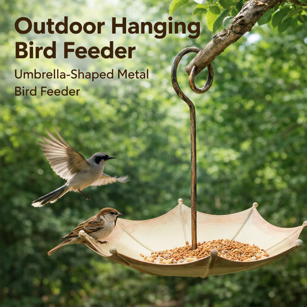 🐦🐦Last Day 50% OFF🐦Mini Umbrella Bird Feeder — Whimsical Garden Charm