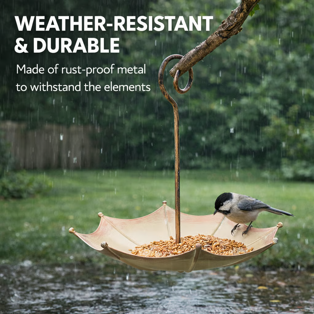 🐦🐦Last Day 50% OFF🐦Mini Umbrella Bird Feeder — Whimsical Garden Charm